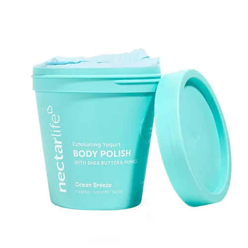Vista 4 de Nectar Life - Esmalte corporal exfoliante con piedra pómez molida, 5 onzas (batido de frutas)