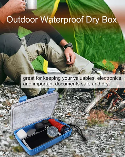 Vista 5 de Caja seca impermeable Caja de almacenamiento hermética Caja de secado impermeable para kayak y barco Contenedores impermeables Caja