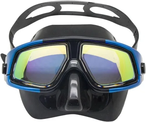 Vista 8 de Máscara de buceo óptica positiva, máscara de snorkel con lentes de vidrio templado, protección UV antivaho Silver Dive W/ Snorkel