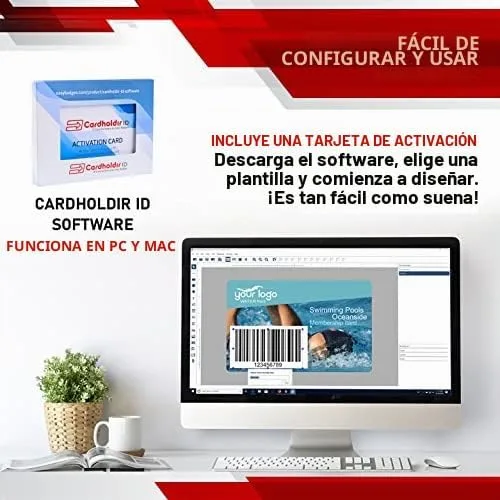 Vista 5 de Evolis Primacy 2 Impresora de identificación de una sola cara con software para principiantes, cámara web HD y todo lo necesario para imprimir