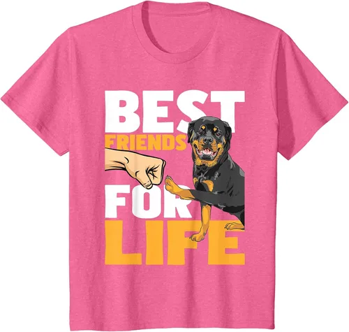 Vista 86 de Best Friends for Life - Rottweiler Animal Dog Lover Breeder T-Shirt