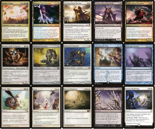 Vista 2 de Elite Wrath Control Commander Deck - Hecho a medida - Elite - MTG - 5 colores EDH - 100 cartas