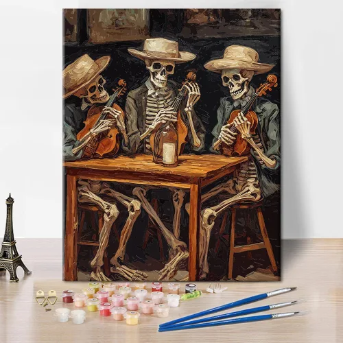 Vista 7 de TUMOVO Pintura por números para adultos, lienzo de paisaje forestal, kits de pintura por números, kits de pintura por números, pintura para adultos