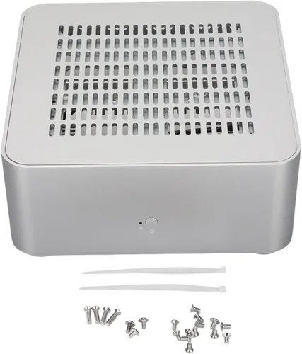 Vista 6 de Mini estuche ITX, caja de escritorio resistente y duradera buena disipación de calor para computadoras de hotel para terminales de autoservicio