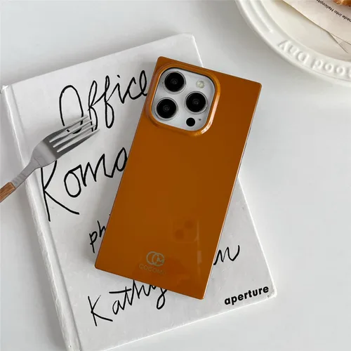 Vista 8 de Cocomii - Funda rectangular compatible con iPhone 13 Pro Max/12 Pro Max - Color sólido, tonos de moda, para mujeres, niñas, hombres, funda Caramelo