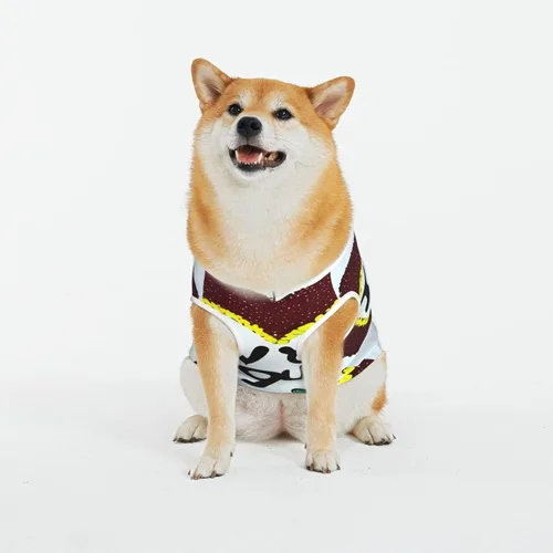 Vista 12 de Chaqueta clásica de ansiedad para perros, ropa cómoda para mascotas para gatos y perros, abrigo solar de corazón de dibujos animados para perros