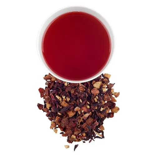 Vista 4 de Harney & Sons Té de hierbas de fruta de la pasión naranja, hoja suelta, 16 onzas Té de hierbas sin cafeína con naranja, maracuyá, escaramujos