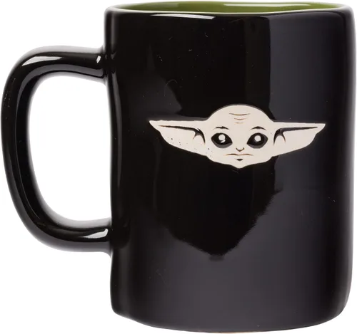 Vista 13 de Silver Buffalo Star Wars Mandalorian Joy to the Galaxy - Taza de sopa de cerámica, 24 onzas