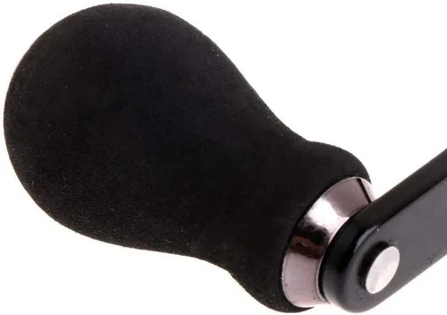 Vista 4 de TEAMWILL Negro EVA Power Pesca carrete mango agarre para Abu Garcia Daiwa Baitcasting carrete