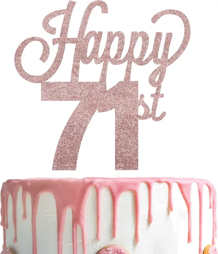Vista 96 de LINGTEER - Decoración para pastel con texto "Happy Birthday 100", color negro