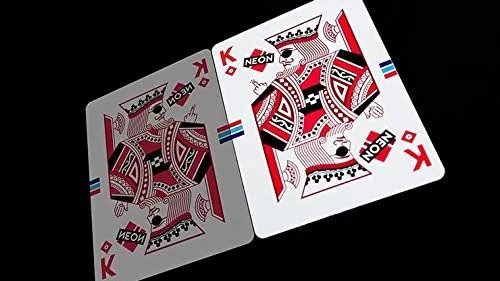Vista 5 de Murphy's Magic Supplies, Inc. Riffle Shuffle - Juego de cartas de medio ladrillo (6 cubiertas) HYPER NEON