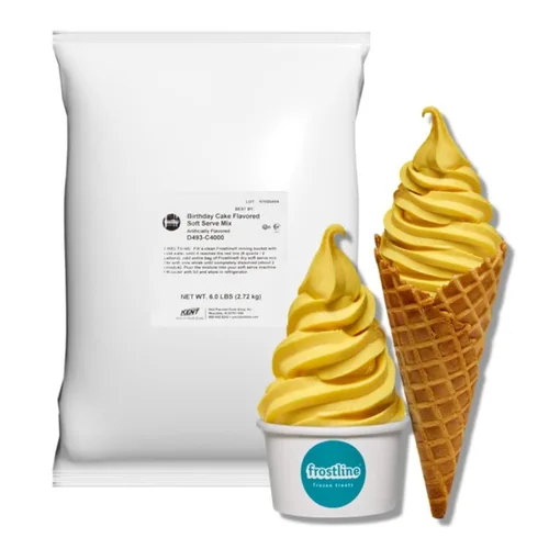 Vista 14 de Frostline Mezcla para helado suave de vainilla, libre de lactosa y gluten - Solo agregue agua, lácteos o alternativa libre de lácteos, usar