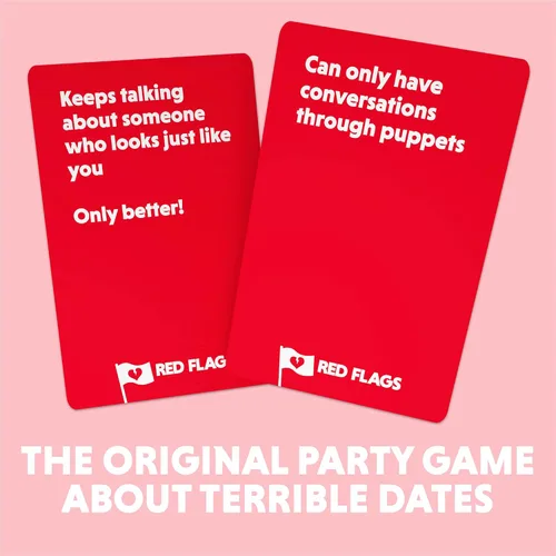 Vista 3 de Red Flags: El juego de citas terribles Divertido juego de cartas/juego de fiesta para adultos, 3-10 jugadores de Jack Dire, creador de Superfight