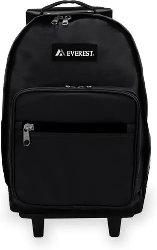 Vista 2 de Everest Mochila con ruedas - Estándar, Negro), 1045WH-BK