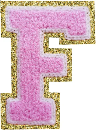 Vista 155 de 3Pcs Letter Patches Varsity Glitters Chenille,SPRT Iron on Blue Letter Patch,Alphabet Cloth Patch for Team Costume Decoration 3.1in Height S