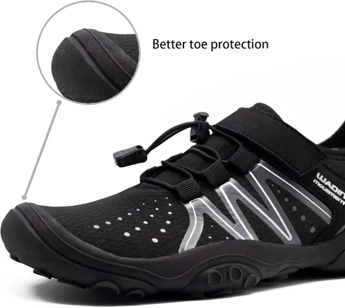 Vista 4 de Goodsaleok Zapatos de agua para hombre y mujer, de secado rápido, descalzo, playa, Brook, atléticos, para barco, surf, senderismo, yoga, uso diario