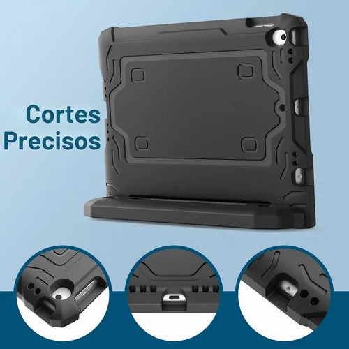 Vista 5 de JETech Funda infantil para iPad de 9ª/8ª/7ª generación de 10.2", color negro