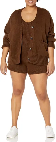 Vista 7 de The Drop Women's Brigitte Chunky Button-Front Pocket Ribbed Cardigan