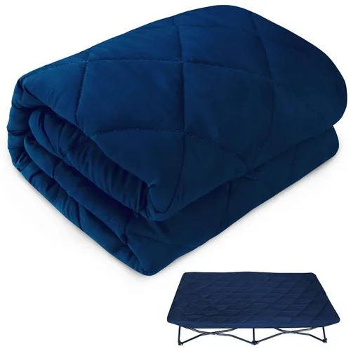 Vista 7 de Sábana para Regalo My Cuna Cama portátil para niños pequeños, cuna de viaje (solo sábana, cama no incluida), funda acolchada suave, gris, 54x28