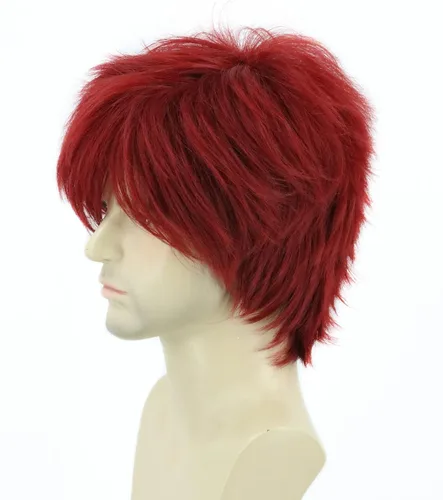 Vista 5 de topcosplay corto Layered Anime Cosplay Pelucas Rubio Disfraz Peluca