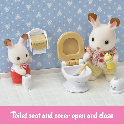 Vista 5 de Calico Critters - Juego de baño de campo - Juegos de muebles para casa de muñecas