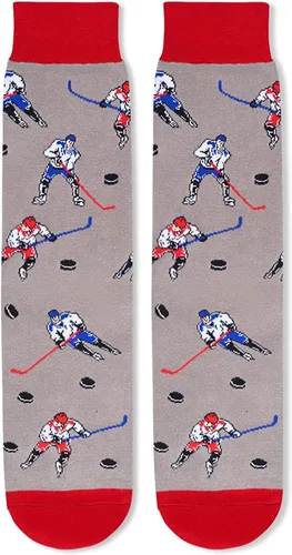 Vista 3 de sockfun Bowling Golf Racing Car Hockey Gifts For Men, Funny Bowler Golfer Golfing Car Ice Hockey Field Hockey Socks