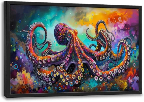 Vista 8 de Quorin Arte de Pared Grande Afroamericano Abstracto de Chica Negra Mujer Imágenes de Danza Decoración de Pared Retro Étnico Impresión en Lienzo