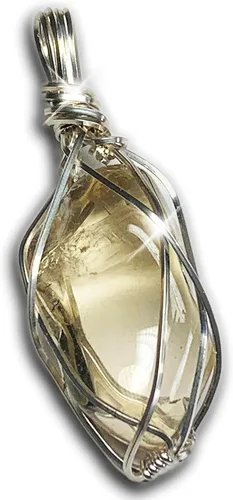 Vista 43 de 66 necklace pendant gemstones choose from moldavite, citrine, or herkimer diamond