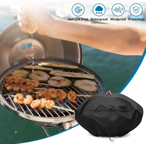 Vista 4 de Funda para parrilla de barco Magma A10-205 para parrilla de gas portátil, resistente al agua, para parrillas marinas, accesorio para barcos