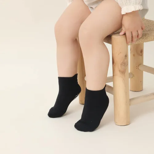 Vista 5 de Aroveea Calcetines de tobillo antideslizantes para bebé paquete de 12 para niños y niñas calcetines de algodón para bebés