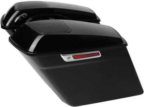 Vista 3 de TCMT Alforjas extendidas de 5 pulgadas con altavoces de 6 x 9 pulgadas para Harley Touring 2014-2024 Road King Road Glide Street Glide Electra Glide