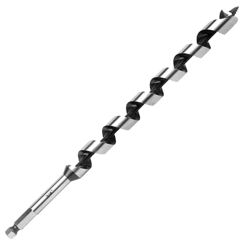 Vista 23 de Broca de taladro de 1-1/2 pulgadas x 9 pulgadas para madera, vástago hexagonal de 1-1/2 pulgadas, broca larga para madera suave y dura, plástico