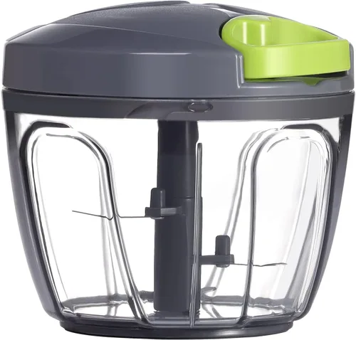 Vista 18 de Ourokhome Procesado manual de alimentos, picador de verduras portátil, rápido y con cuerda, para pequeñas cocinas, para ajo, cebolla, jengibre