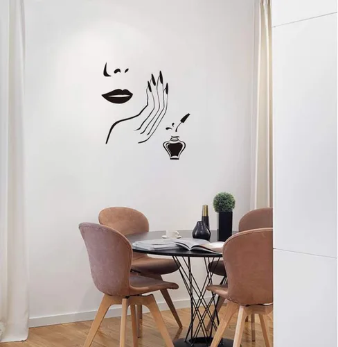 Vista 2 de ADECALS Pegatinas de pared de vinilo con cita extraíble para uñas Clavo01