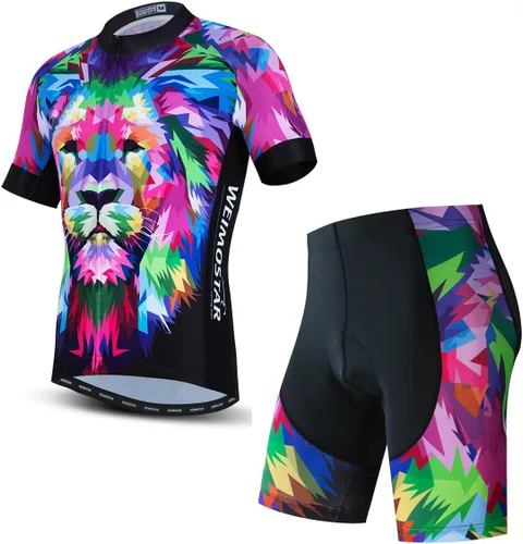 Vista 20 de Camisetas de ciclismo para hombre, camiseta de ciclismo de montaña, manga corta, transpirable, camisetas de ciclismo de secado rápido