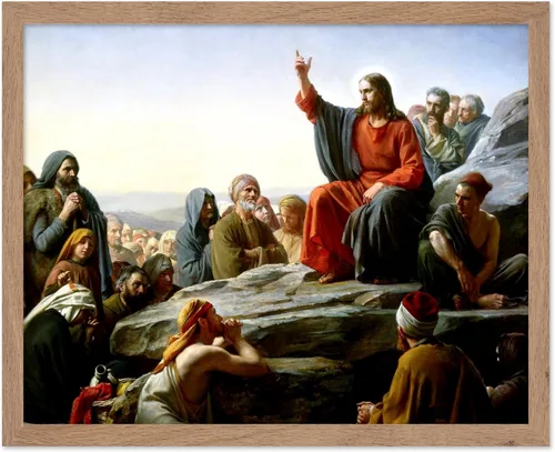 Vista 112 de Poster Master Póster de retrato vintage, impresión cristiana retro, regalo para religiosos, amigos, cara de Jesucristo, sudario de Turín, Biblia