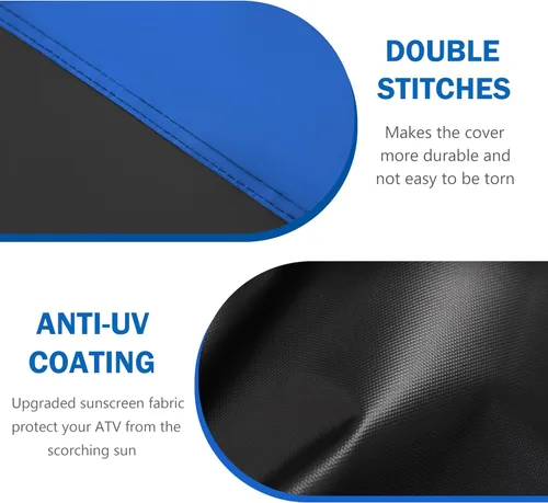 Vista 3 de MORNYRAY Cubierta para ATV Impermeable de Servicio Pesado Universal Cubierta para Quad Cubierta de Almacenamiento Exterior 4 Ruedas Protección UV