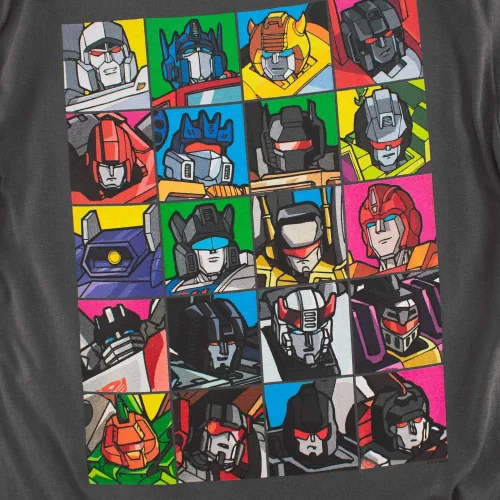 Vista 5 de Popfunk Camiseta clásica Transformers Squares y pegatinas