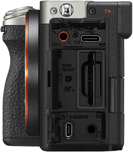 Vista 3 de Sony Cámara Alpha 7C II sin espejo con lente intercambiable de marco completo (ILCE-7CM2/S) + tarjeta resistente SF-G de 64 GB + bolsa + lector