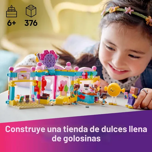 Vista 2 de LEGO Friends Heartlake City Candy Store - Juego de construcción de juguete - Juego de simulación para niños, niñas y niños, a partir de 6 años
