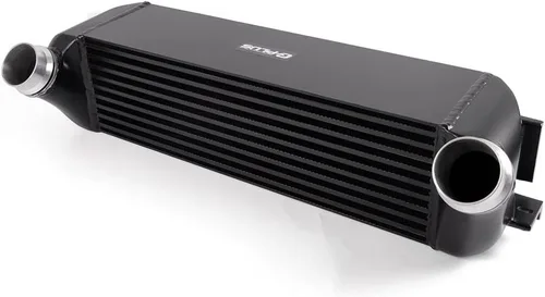 Vista 12 de G-PLUS Intercooler de sobrecarga de montaje superior de aluminio atornillado compatible con Mini Cooper 2002-2006