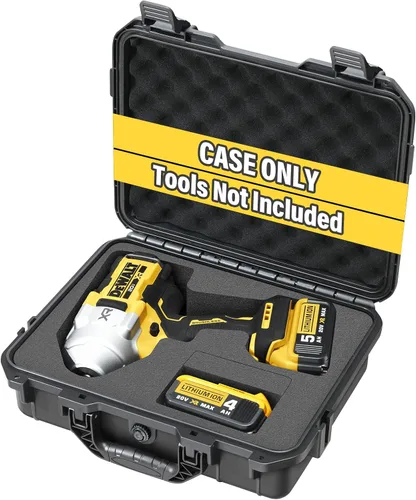 Vista 8 de Funda para llave de impacto y dinamométrico Dewalt - Caja de herramientas dura impermeable para juego Dewalt, bolsa de kit combinado de herramientas