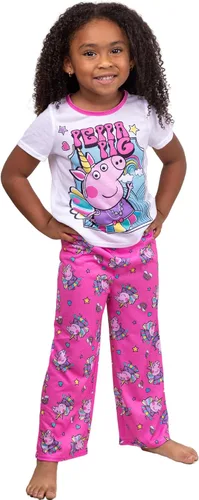 Vista 2 de Peppa Pig - Pijama de poliéster suave para niñas pequeñas