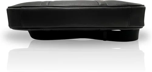 Vista 4 de Bolsa para laptop con múltiples compartimentos y bolsillos, 100% piel auténtica, maletín para hombres y mujeres, bolsa de mensajero de viaje