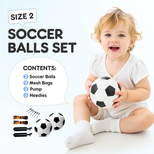 Vista 5 de INPODAK Balón de fútbol tamaño 3 tamaño 2 para niños pequeños 1-3 3-8, 1 o 2 unidades de dibujos animados de dinosaurio pequeño unicornio pelota