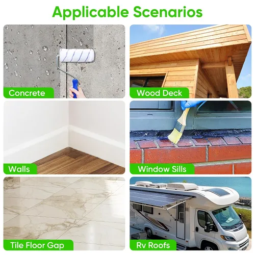 Vista 6 de Invisible Waterproof Agent 35oz Sellador transparente para baño, ducha, hormigón y techo