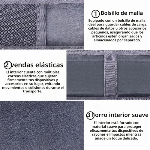 Vista 3 de co2CREA Estuche rígido para control remoto de presentación Logitech Estuche negro