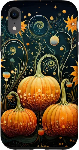 Vista 25 de Pumpkins - Carcasa para iPhone 17, diseño floral de otoño