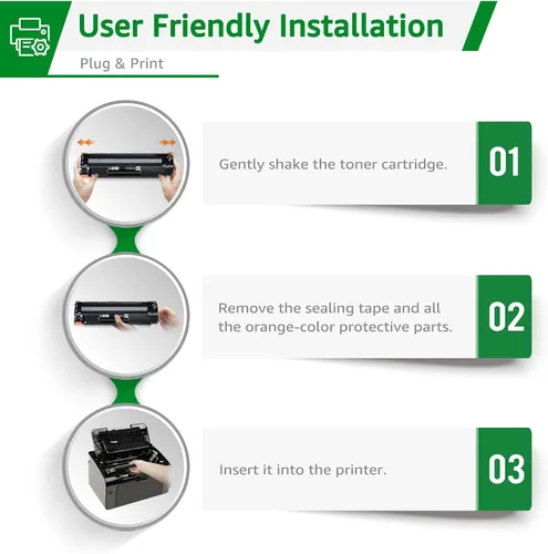 Vista 6 de GREENSKY Cartucho de tóner compatible de repuesto para HP 83A CF283A 283A 83X 283X CF283X para LaserJet Pro MFP M127fw M225dw M201dw M127fn M125nw