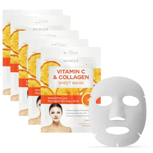 Vista 8 de Skin 2.0 Mascarilla de Hoja de Ácido Hialurónico y Colágeno – Hidratante, Antienvejecimiento, Reafirmante – Cuidado de la Piel Coreano Probado por